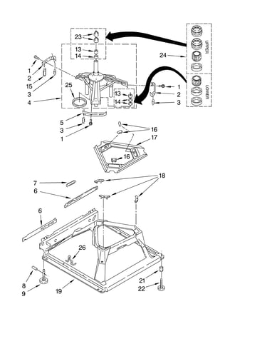 Machine base parts