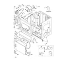 Whirlpool CSP2740KQ2 lower cabinet and front panel parts diagram