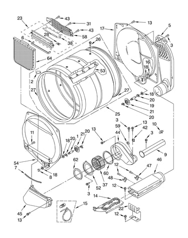 Optional parts (not included) upper and lower bulk