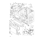 Whirlpool CSP2741KQ2 lower cabinet and front panel parts diagram