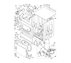 Whirlpool CSP2741KQ2 upper cabinet and front panel parts diagram