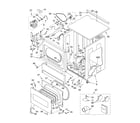 Whirlpool CSP2760KQ2 upper cabinet and front panel parts diagram