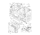 Whirlpool CSP2761KQ2 lower cabinet and front panel parts optional parts diagram