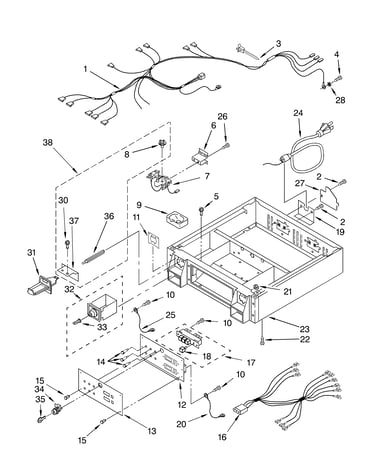 Control panel and separator parts
