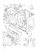 Lower cabinet and front panel parts