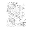 Whirlpool CSP2771KQ1 lower cabinet and front panel parts diagram