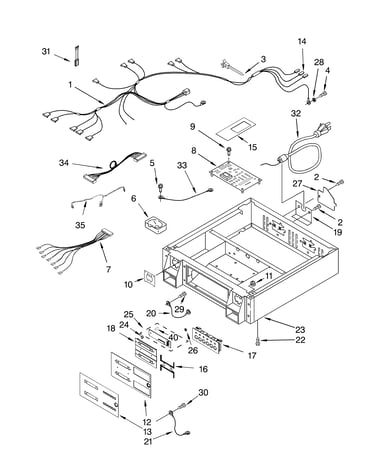 Control panel and separator parts