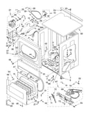 Upper cabinet and front panel parts