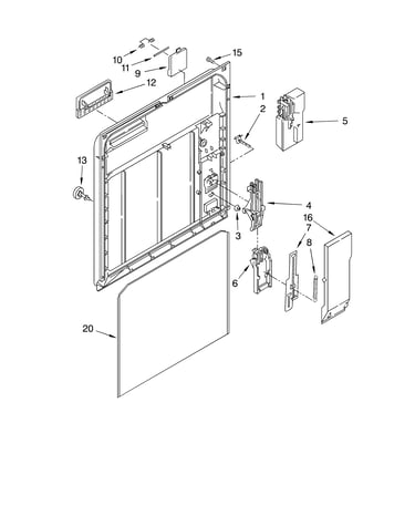 Inner door parts