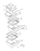 Refrigerator shelf parts