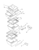 Refrigerator shelf parts