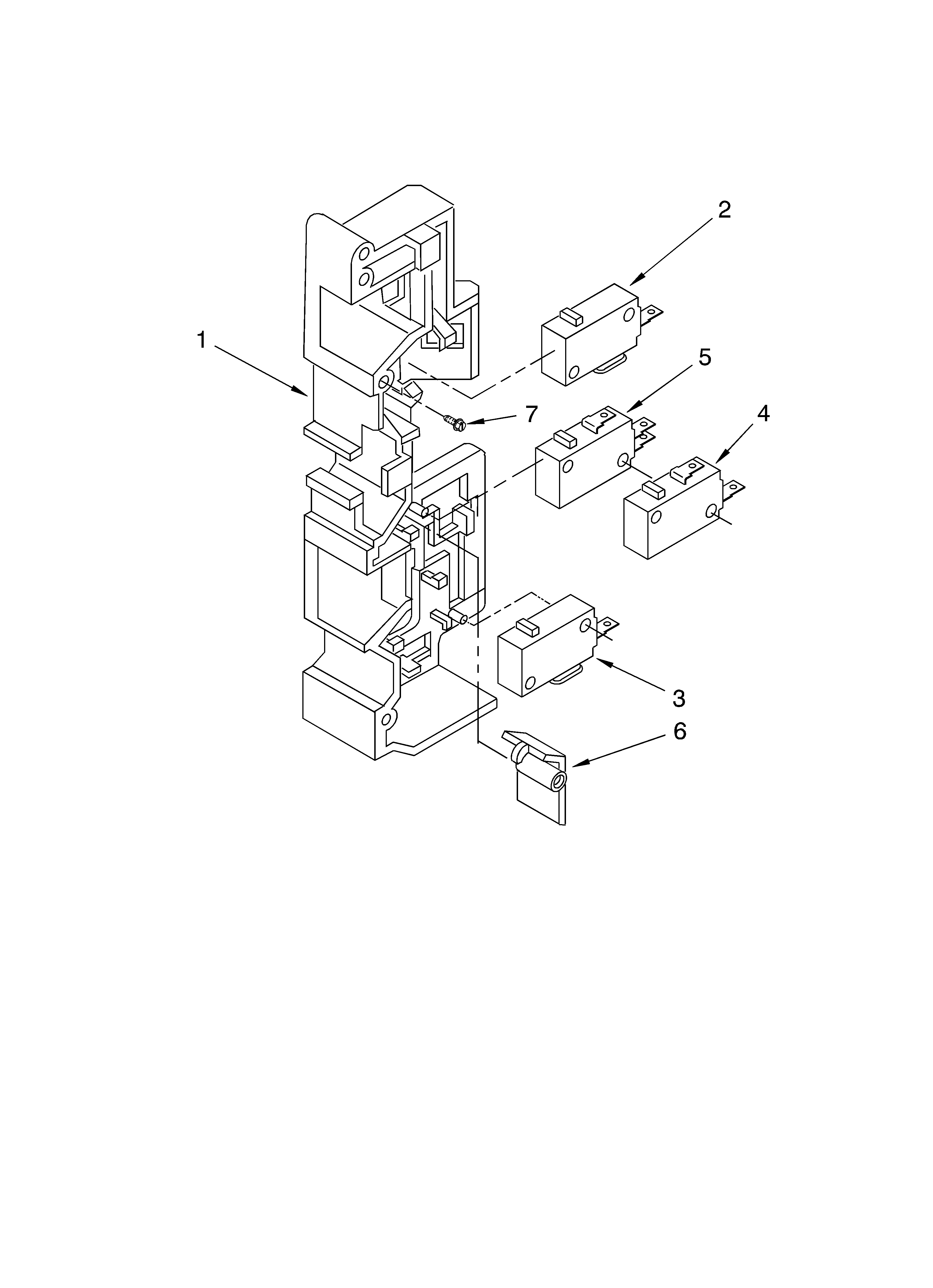 Latch board parts
