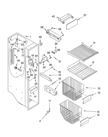 Freezer liner parts
