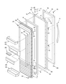 Refrigerator door parts