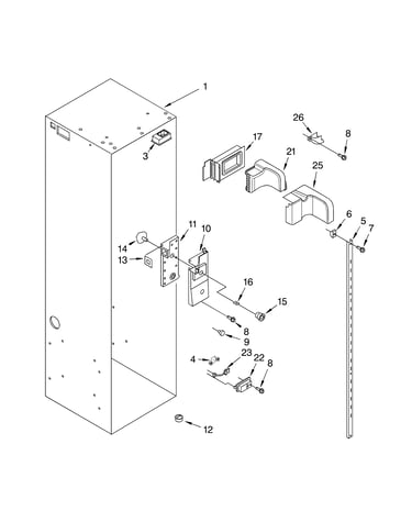 Refrigerator liner parts
