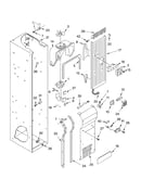 Freezer liner and air flow parts