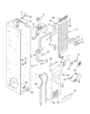 Freezer liner and air flow parts