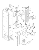Freezer liner and air flow parts