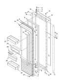 Refrigerator door parts