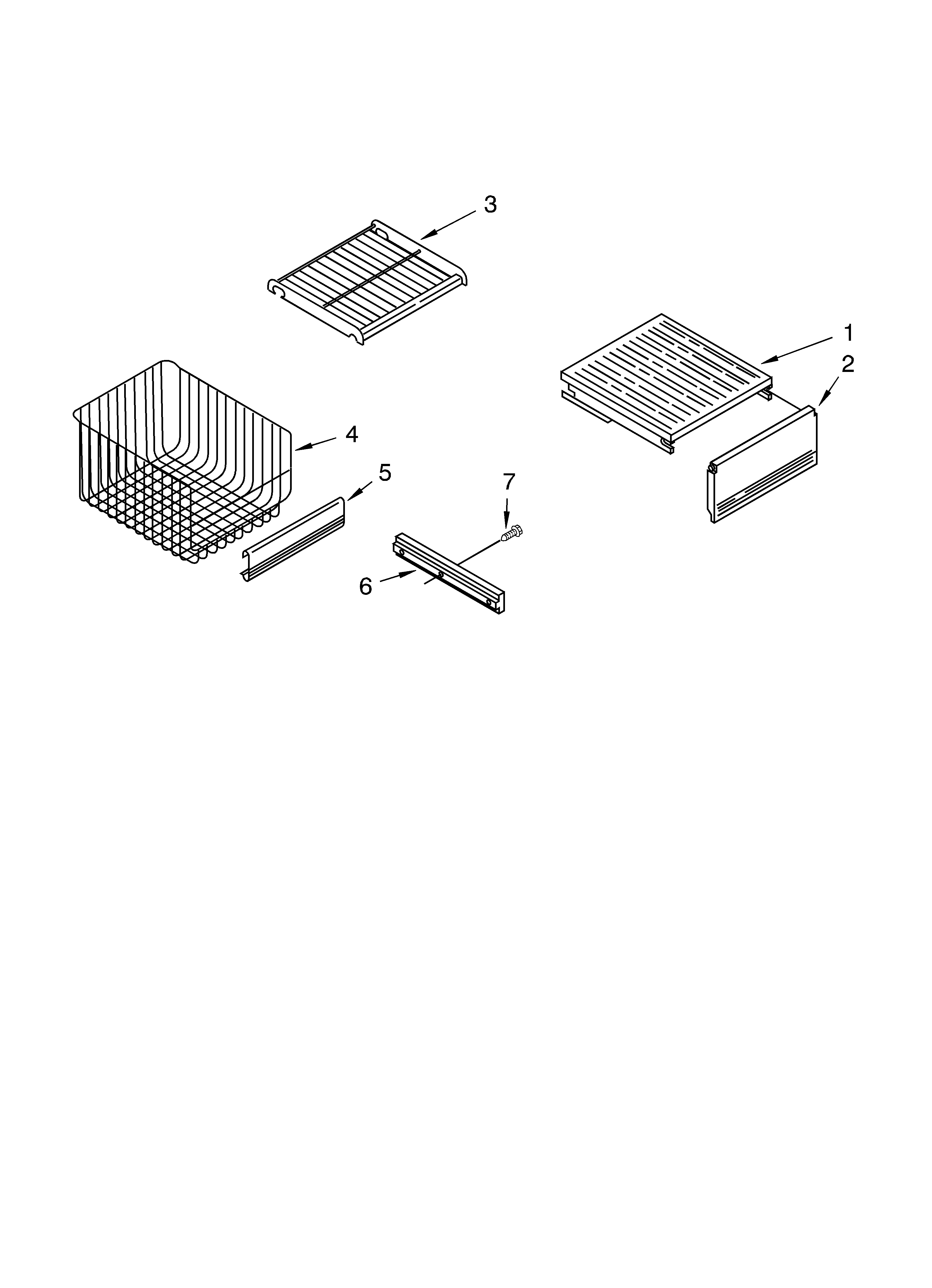 FREEZER SHELF PARTS