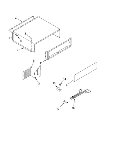 Top grille and unit cover parts