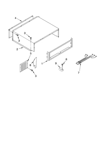 Top grille and unit cover parts