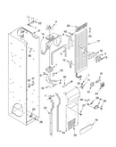 Freezer liner and air flow parts