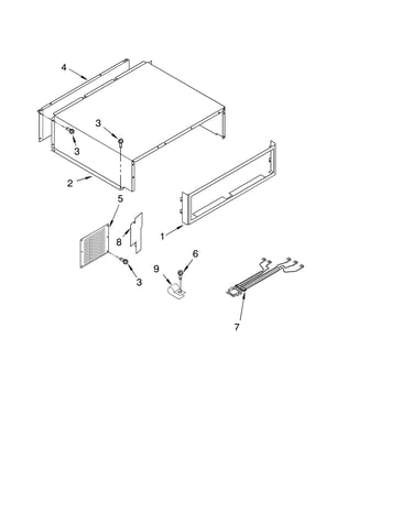 Top grille and unit cover parts