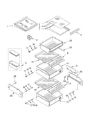 Refrigerator shelf parts