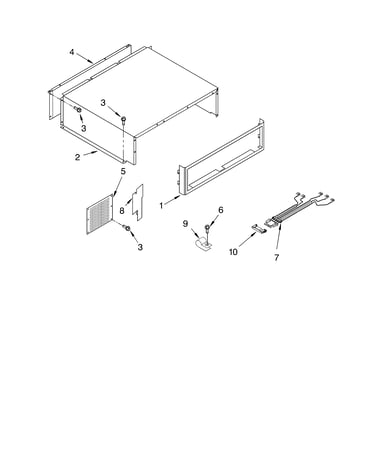 Top grille and unit cover parts