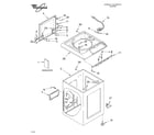 Whirlpool LCR5232HQ2 top and cabinet parts diagram