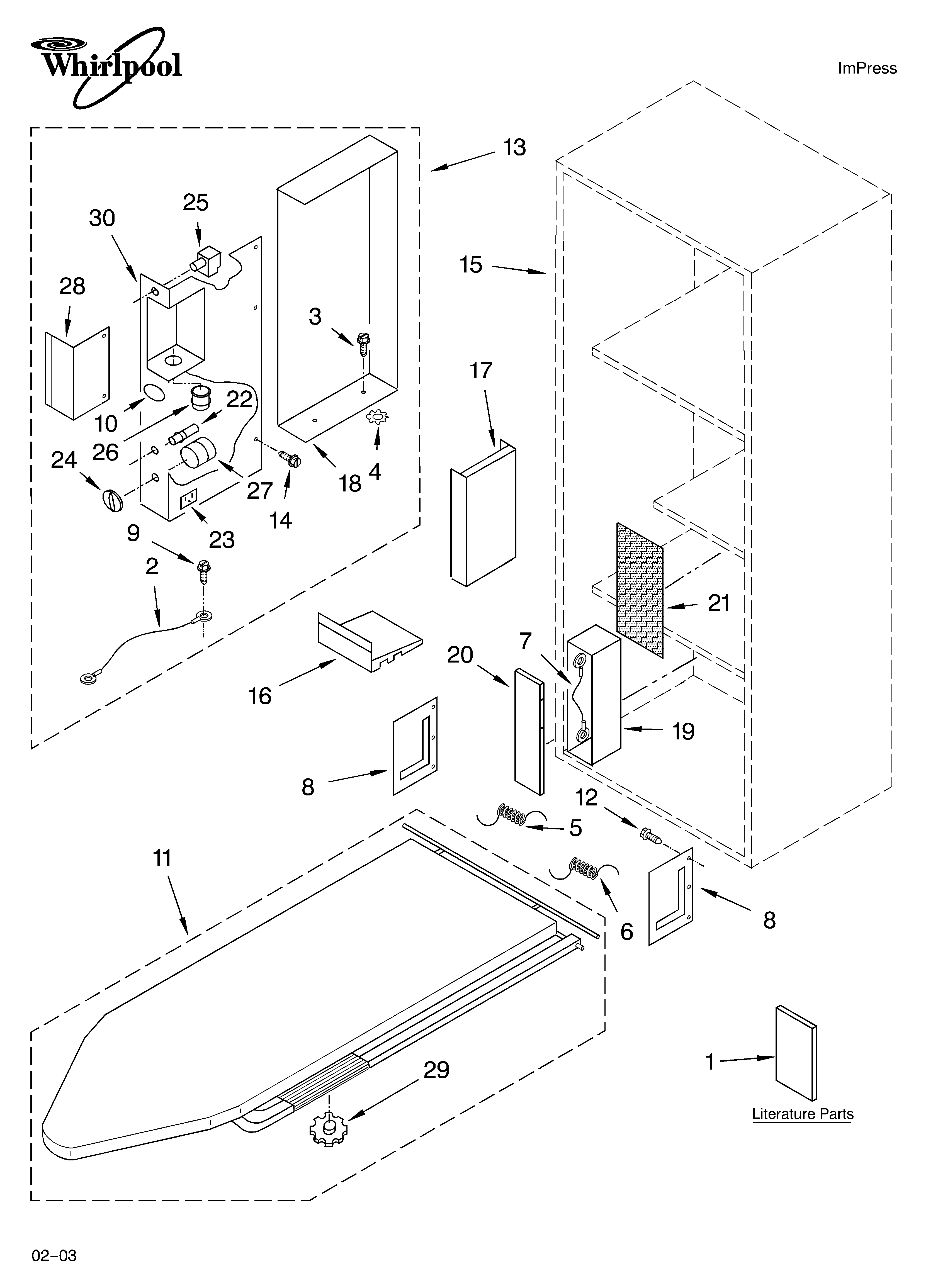 OPTIONAL PARTS (NOT INCLUDED) IRONING STATION PART