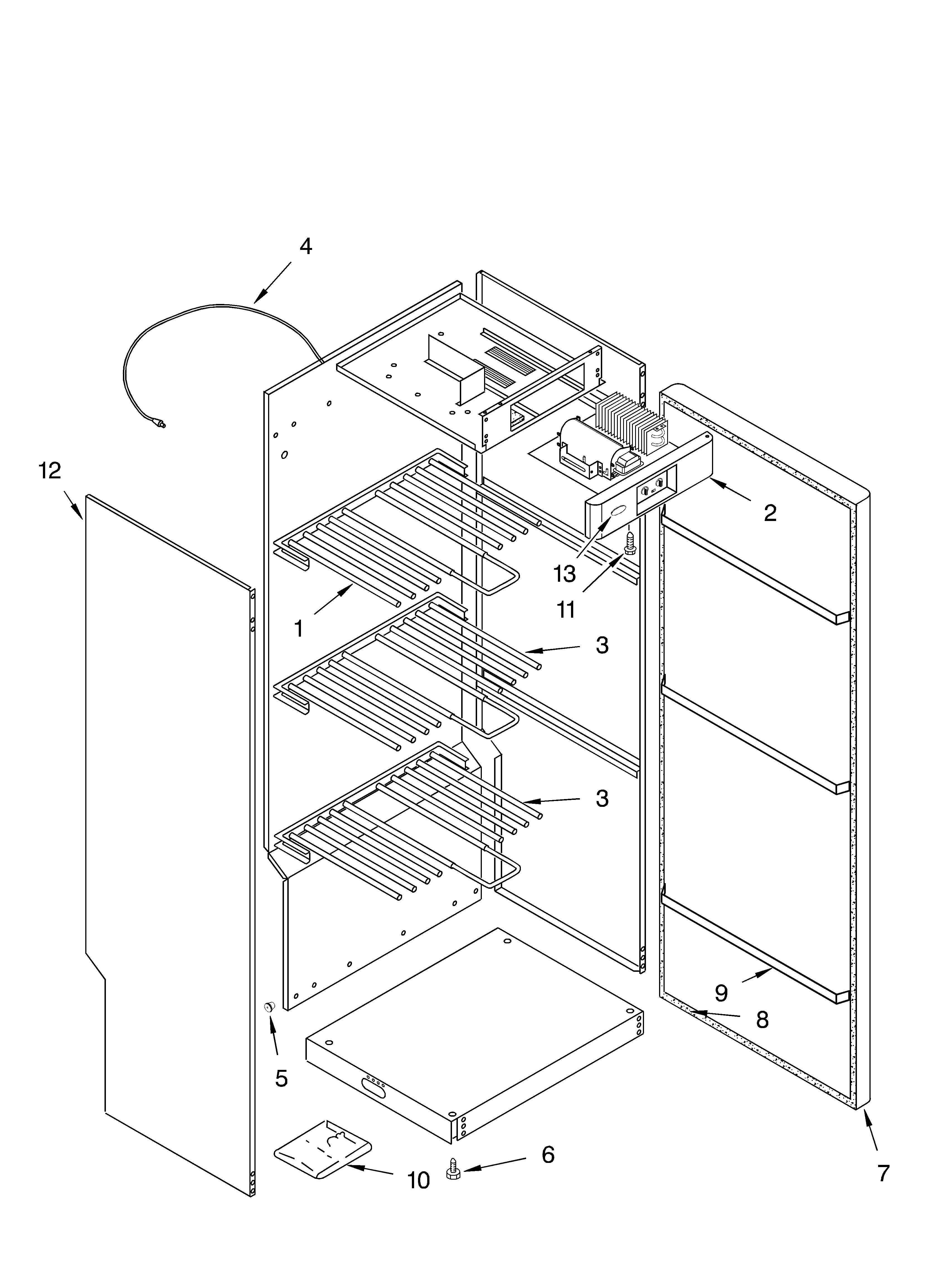 Cabinet parts - optional parts (not included)