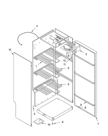 Cabinet parts - optional parts (not included)
