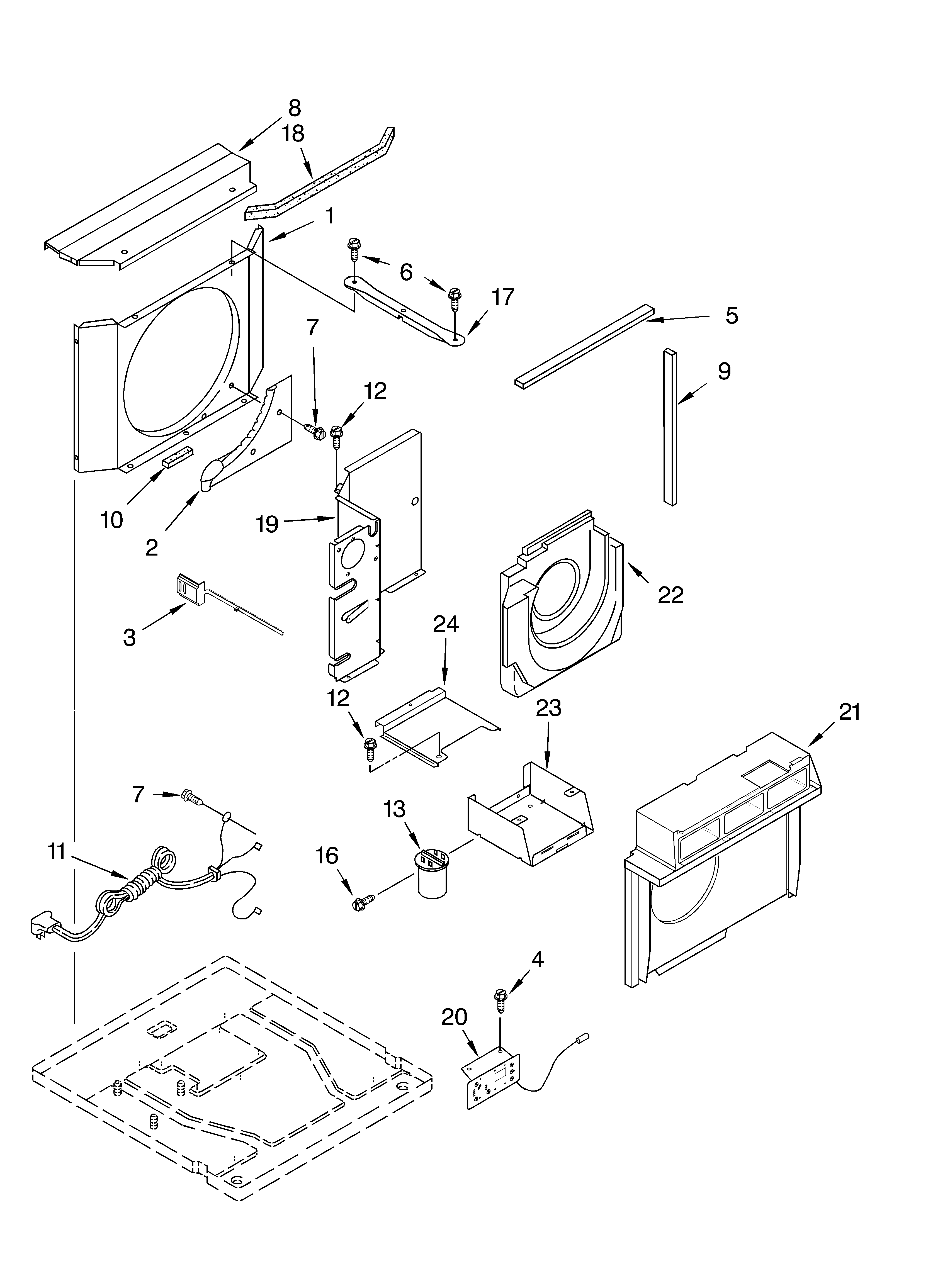 Airflow and control parts