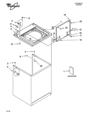 Top and cabinet parts
