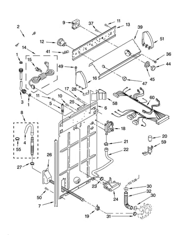 Controls and rear panel parts