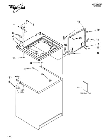 Top and cabinet parts