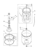 Agitator, basket and tub parts