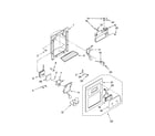 Whirlpool ED2NHGXMQ10 dispenser front parts diagram