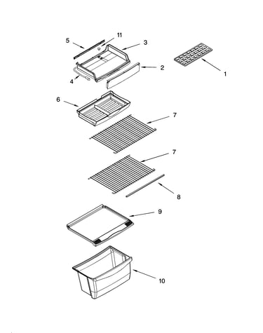 Shelf parts