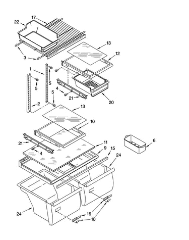 Shelf parts