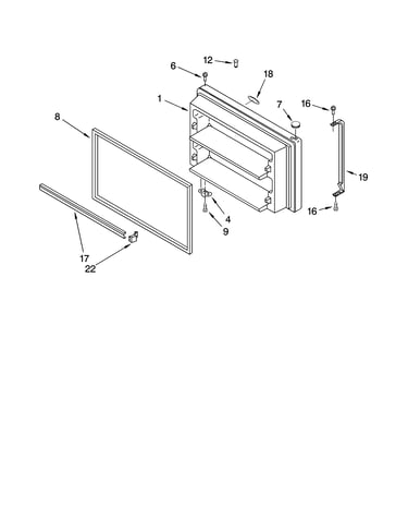 Freezer door parts