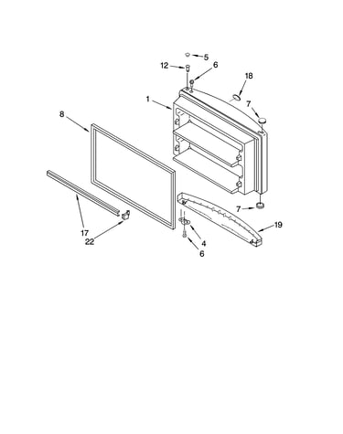 Freezer door parts