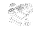 Whirlpool GR470LXMB0 drawer & broiler parts, miscellaneous parts diagram