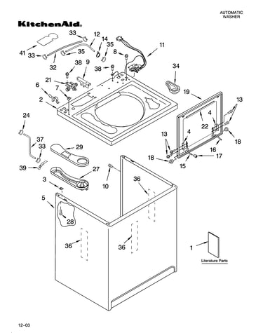 Top and cabinet parts