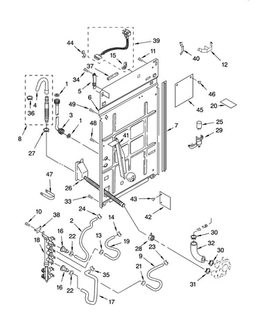 Rear panel parts