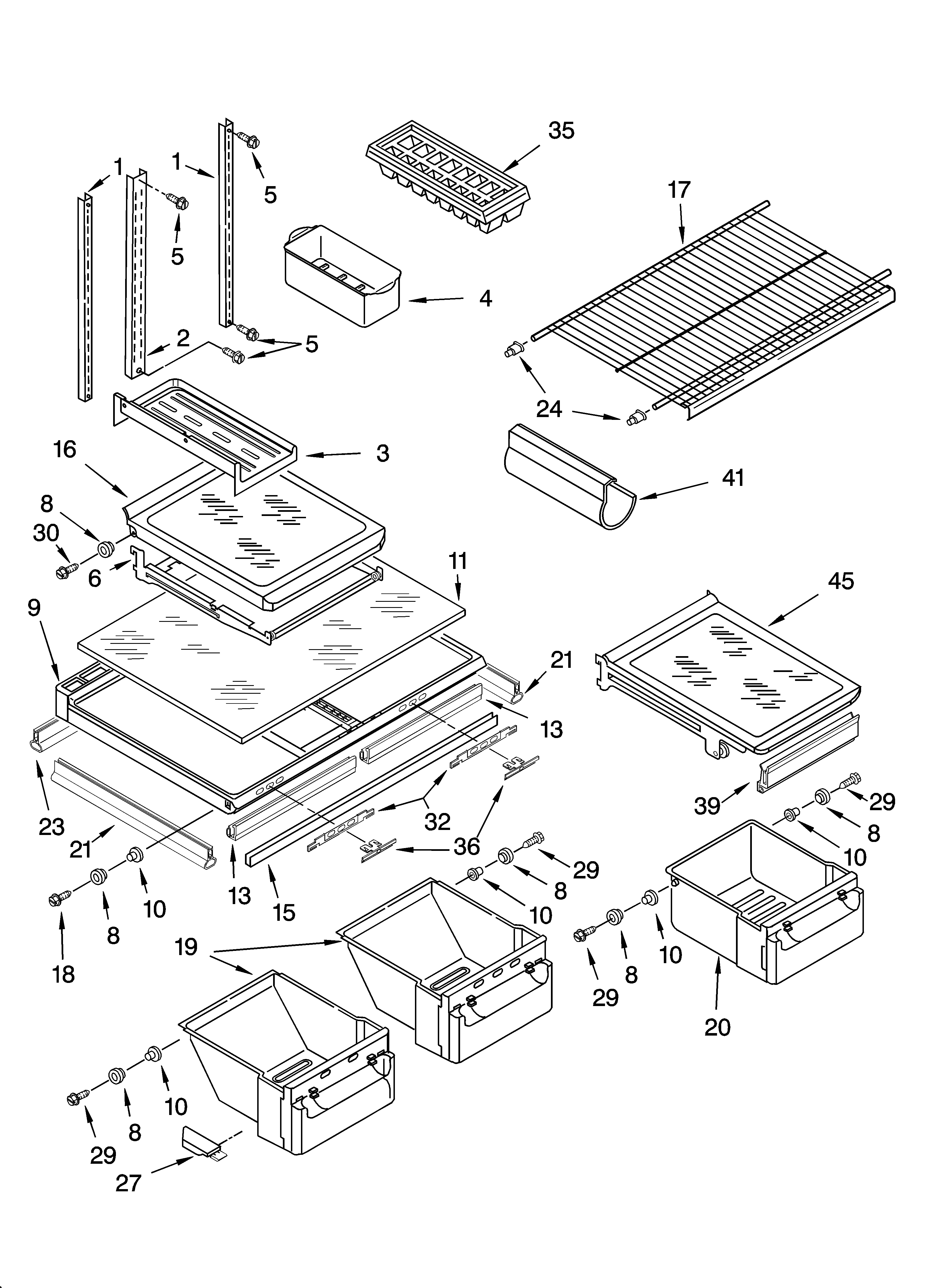 Shelf parts