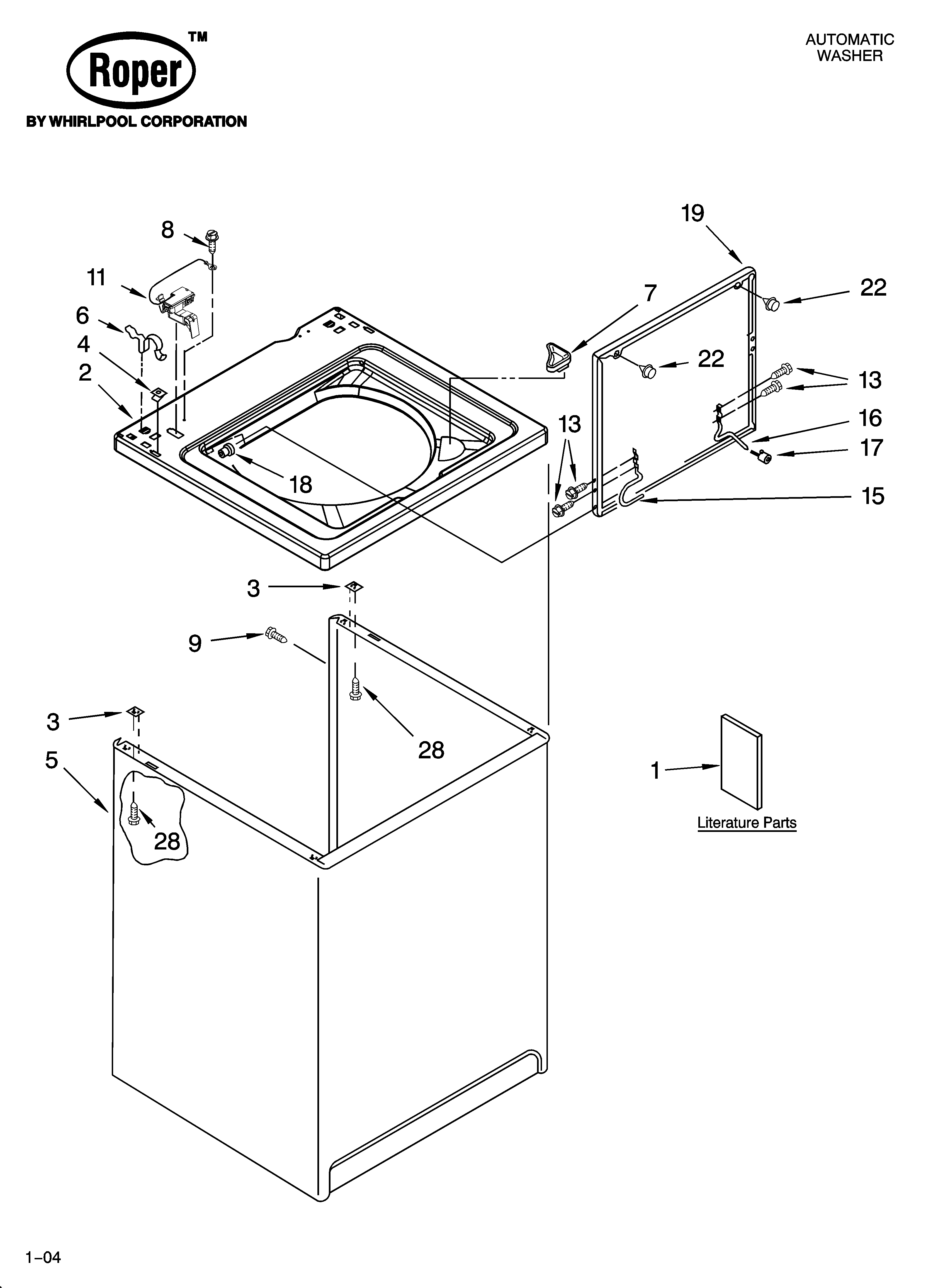 Top and cabinet parts