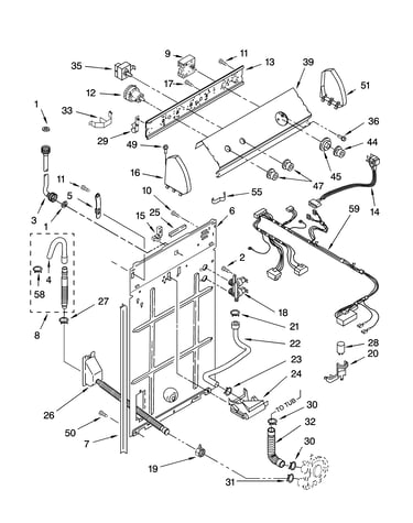 Control and rear panel parts